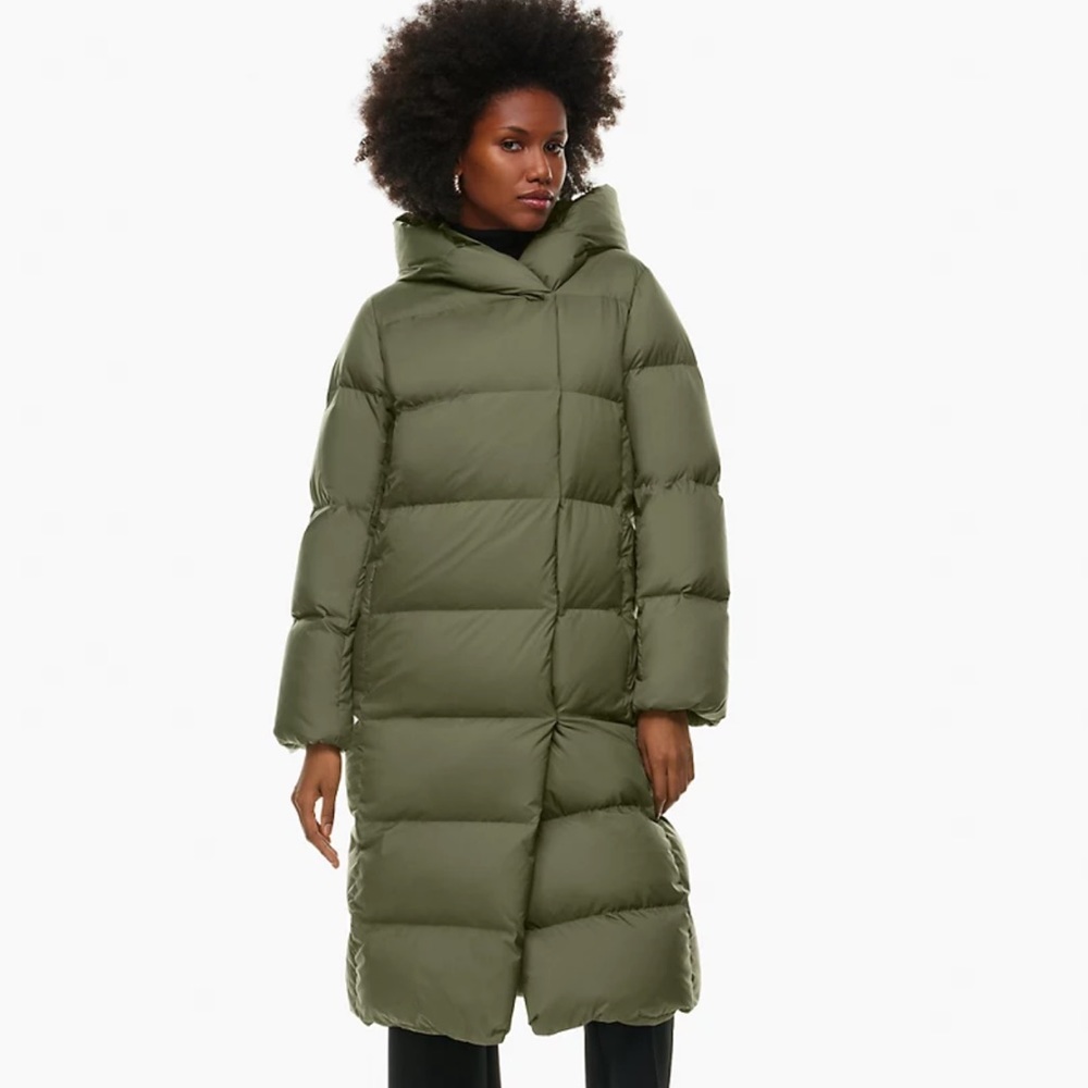 NWT Aritzia | Babaton The Duvet Puffer | Gunmetal Green | Medium